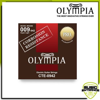 Olympia สายกีต้าร์ไฟฟ้า Coated Nickel Wound : 9-42