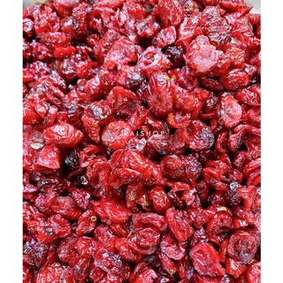 แครนเบอรี่อบแห้ง (Dried Cranberries)  เกรด A อมเปรี้ยวอมหวาน 500กรัม/กล่อง
