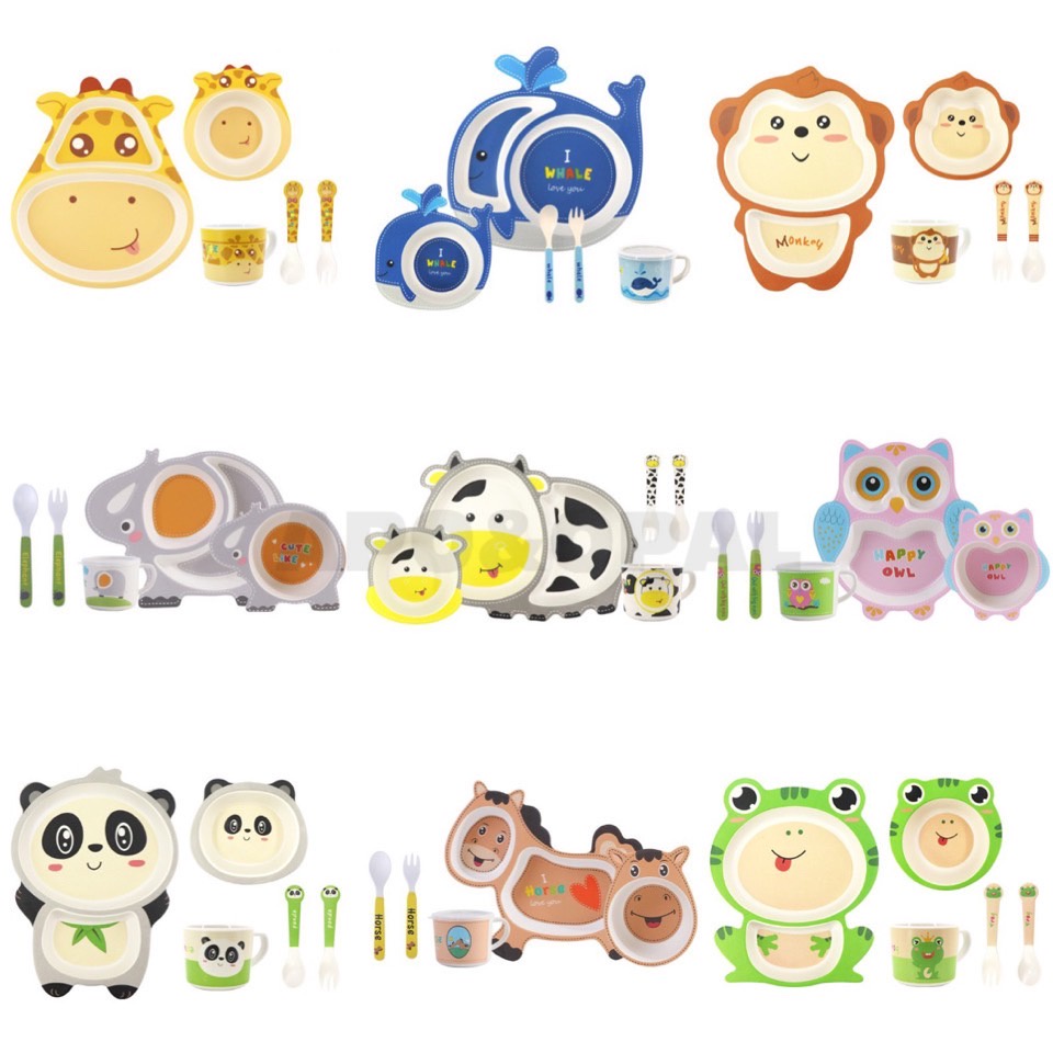 New !!! จานเยื่อไผ่ลายใหม่ 3D ของแท้แน่นอน ปลอดภัยสำหรับเด็ก ผลิตจากวัตถุดิบธรรมชาติ ปลอดภัย จานข้าวเด็ก