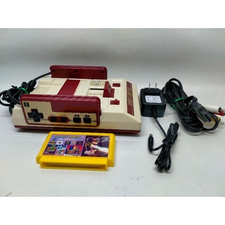 Famicom แท้ Japan ปุ่มเหลี่ยม หายากมันมีตำนานเล่าขานอยู่ ชุดไฟไทยพร้อมเล่นระบบ AV Super SFC อ่านทุกตลับแท้ก๊อปได้หมด