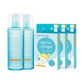 [WPZUSFF ลดเพิ่มทันที 40.-] [set สุดคุ้ม] แผ่นแปะสิว dermaAngel Toner 1 Combo Set 3กล่อง