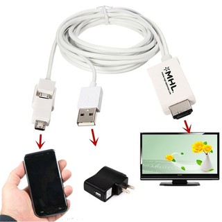 อะแดปเตอร์ MHL Micro USB to HDMI 1080 P HDTV สำหรับ Andriod