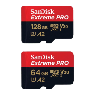 SanDisk Extreme Pro microSDXC 64GB / 128GB A2 (SDSQXCU, SDSQXCD) ความเร็วสูงสุด อ่าน 200MB/s เขียน 90MB/s