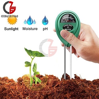 เครื่องวัดค่าดิน3 in 1 Soil PH Meter Moisture Light PH