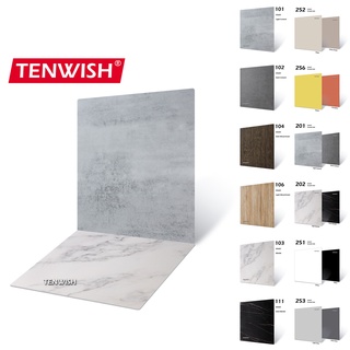 พร้อมส่ง TENWISH บอร์ดพื้นหลังแข็ง ลายหินอ่อน 3D กันน้ํา 60x60 ซม. สําหรับถ่ายภาพ