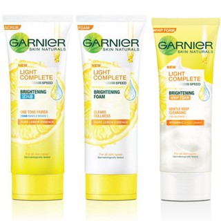 (มี 3 สูตร) Garnier Light Complete Speed Brightening การ์นิเย่ ไลท์ คอมพลีท สปีด ไบร์ทเทนนิ่ง 100 มล.