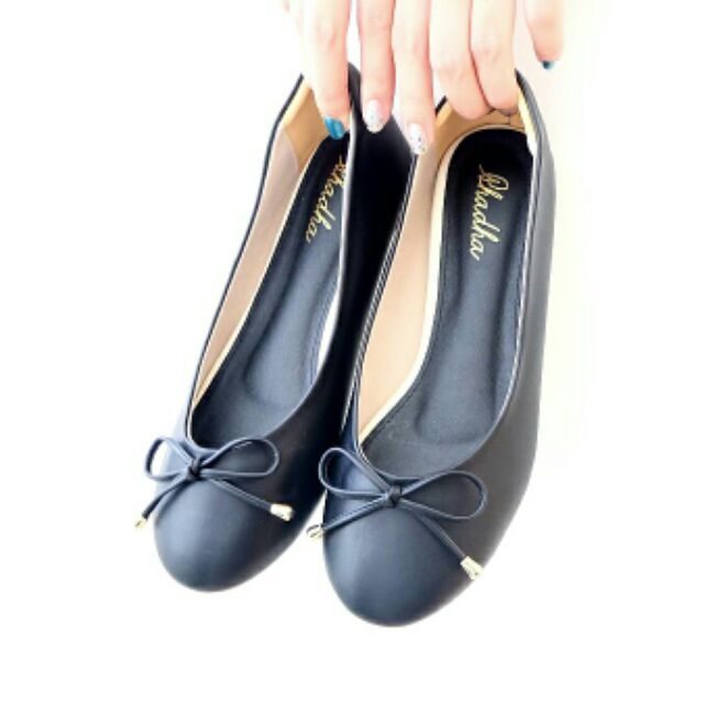 Luna flats (black) รองเท้าคัชชู สำหรับผู้หญิง สุภาพ ใส่สบาย ไม่กัดเท้า