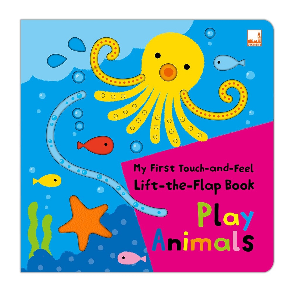 My First Touch-and-Feel, Lift-the-Flap Book - Play Animals หนังสือเด็ก ของเล่นเด็กทารก