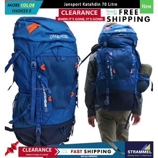 Jansport Katahdin กระเป๋าเป้สะพายหลัง 70 ลิตร สําหรับเดินป่า ท่องเที่ยว ปีนเขา กลางแจ้ง