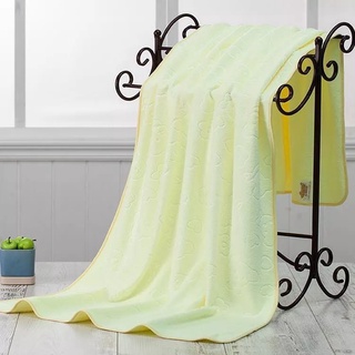 ผ้าเช็ดตัวผู้ใหญ่ สีอ่อนกว่าในภาพสีพาสเทล เนื้อผ้านาโน ผ้าเช็ดตัวอัดลายหมี สีสดใส ซึมซับน้ำได้ดี ผ้าชนิดนุ่มไม่บาดผิว ขนาด 70x140 ซม