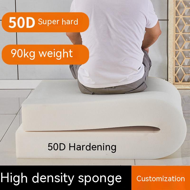 ปรับแต่ง50ง ความหนาแน่นสูงเบาะฟองน้ําหนาแข็งโซฟาเบาะที่ถอดออกได้ล้างทําความสะอาดได้ผ้าเบาะไม้เนื้อแข็งรองนั่ง
