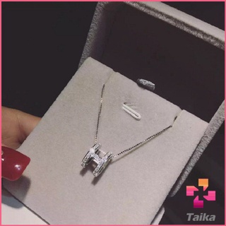 Taika สร้อยคอ จี้รูปตัวอักษร H เครื่องประดับสําหรับผู้หญิง H necklace