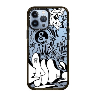 (พร้อมส่ง)13Promax Casetify Epic Graffiti Pattern Black Impact Case