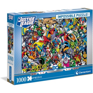 จิ๊กซอว์ Clementoni - Impossible Puzzle - Justice League  1000 piece  (ของแท้  มีสินค้าพร้อมส่ง)