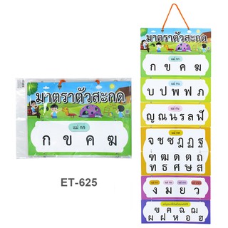 สื่อการสอนแบบแขวน ชุดมาตราตัวสะกด #ET-625 สื่อการเรียนการสอน สื่อการเรียนรู้