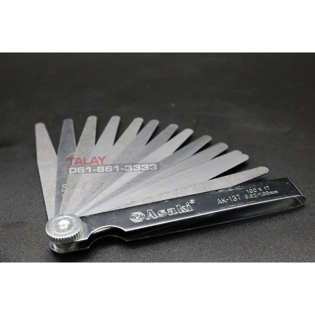 ฟิลเลอร์เกจ ASAKI AK-0137 150*14 (0.05-1.00 MM.)