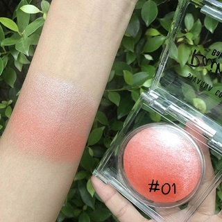 Sivanna Rainbow Baked Blush HF370 ปัดแก้มไฮไลท์ เนื้อเบค โทนระเรื่อ ดูหน้าใสผิวดี