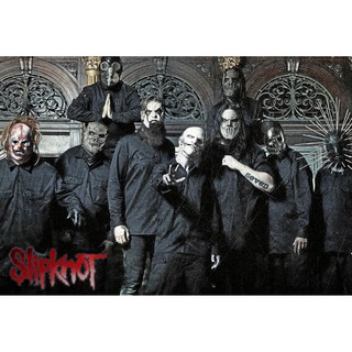 โปสเตอร์ รูปถ่าย วง ดนตรี ร็อก เฮฟวีเมทัล สลิปน็อต Slipknot 1965 POSTER 24”x35” American Rock Punk Heavy Metal v10