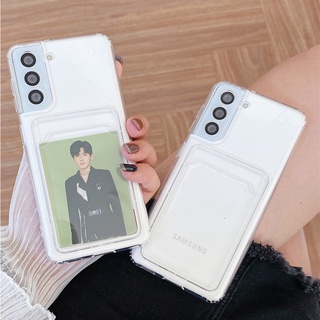 เคสใสใส่บัตรได้ ใส่รูป รุ่น Samsung Galaxy S10 S20 S21 S22 S23 Plus Note 10 20 Ultra