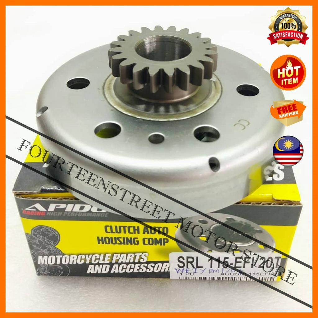 Apido Yamaha SRL 115 Fi SRL115 115i Lagenda Auto Clutch Housing Comp (20T) รองเท้า Mangkuk