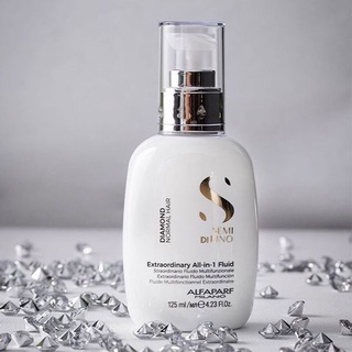 Alfaparf Semidilino Extraordinary All in 1 fluid 125ml อาหารผมชนิดครีม ไม่ต้องล้างออก เพิ่มความเงางาม ปกป้องสีผม ลดการพั