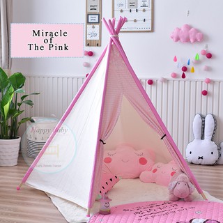 เต้นท์เด็ก The miracle of the Pink 5 เสา KID TENT สีชมพู รุ่น T5#006