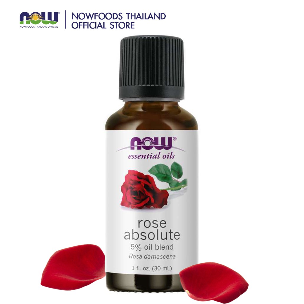 Now Essential Oils Rose Absolute 5% Oil Blend 30 ml. น้ำมันหอมระเหย กลิ่นดอกกุหลาบ