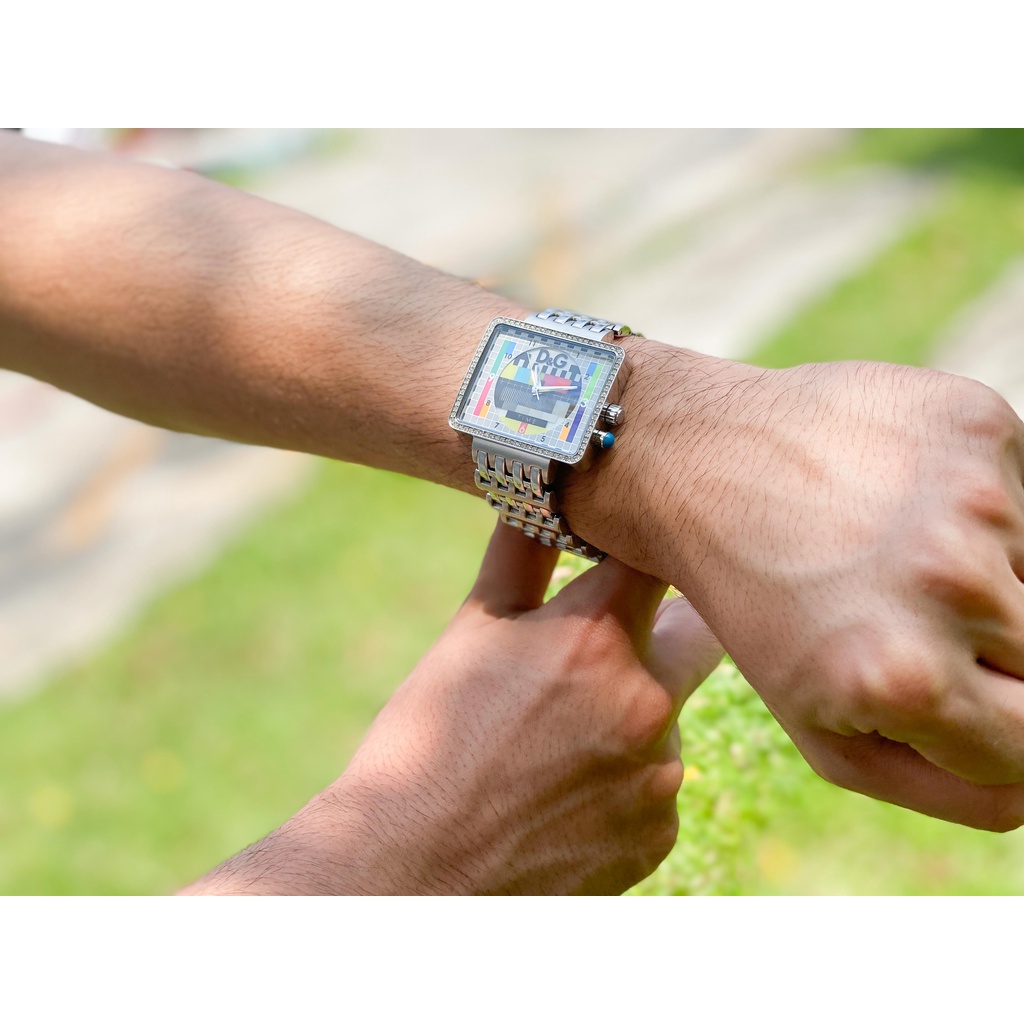 Dolce Gabbana Time Analog Retro TV StyleWatch