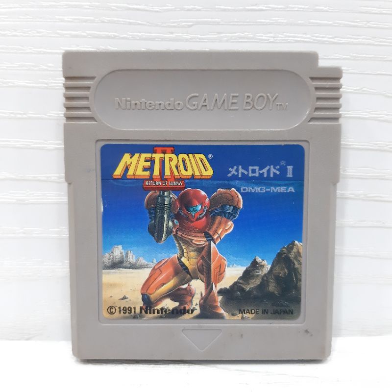 ตลับแท้ [GB] [0156] Metroid II - Return of Samus (Japan) (DMG-MEA) Gameboy Game Boy Original เกมบอย