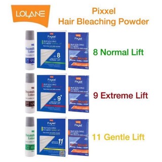 ครีม ฟอก กัด สีผม โลแลน พิกเซล สว่างขึ้น 8 - 9 ระดับ Lolane Pixxel Bleach Normal / Extreme Lift 8 - 9