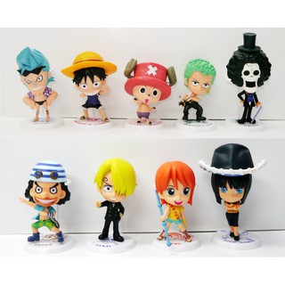 One Piece โมเดลวันพีช 9 ตัว มีตำหนิ