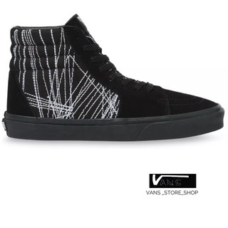 VANS SK8HI FRENZY BLACK TRUE WHITE SNEAKERS สินค้ามีประกันแท้