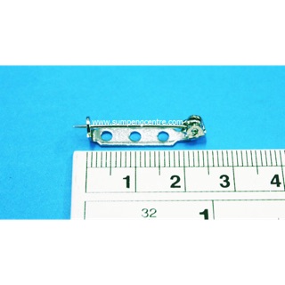 เข็มกลัดมีแป้น 25mm BRR325 (100 ชิ้น), Safety Pin with Bar Plate 25mm BRR325 (100 pieces)