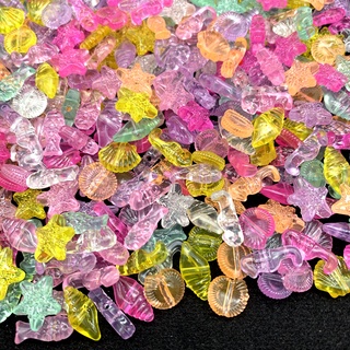 50 ชิ้น/ล็อต Ocean Type ไม่สม่ำเสมอของเล่นเด็กลูกปัด DIY Beaded Bracelet