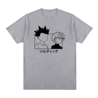 เสื้อยืดผ้าฝ้าย ใหม่ เสื้อยืด ผ้าฝ้าย พิมพ์ลายอนิเมะ Hunter X Hunter Killua Zoldyck Devil Eye สําหรับผู้ชาย