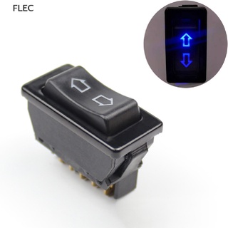 FLEC Universal Direct Current 12V 20A Auto Car Power Window Switch 5 Pins(Blue) NEW