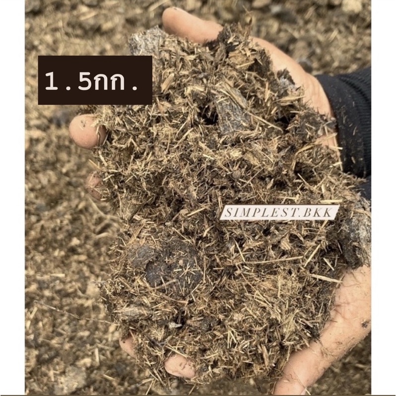 ขี้ม้าชองแท้จากฟาม ปุ๋ยขี้ม้าแห้ง 1.5กก. หมักจุลินทรีย์ ไม่มีกลิ่นใช้ได้กับต้นไม้ทกชนิด ขี้ม้าแห้ง ขี้ม้าตากแห้ง ปุ๋ยคอก