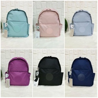 🌿 KIPLING IMMIN BACKPACK.🌺 กระเป๋าเป้สะพาย วัสดุPolyamide100%  สีน้ำเงิน