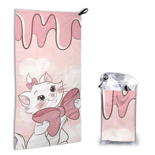 Disney Marie Cat ผ้าขนหนูไมโครไฟเบอร์ 40x80 ซม. 16x31.5 นิ้ว สําหรับถ่ายภาพ