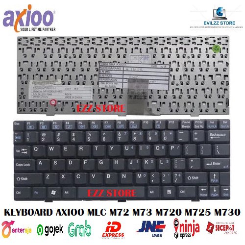คีย์บอร์ด AXIO AXIU MLC M72 M73 M720 M720R M720S M721 M721S M722 M725 241108200002 MP-05283US-F10