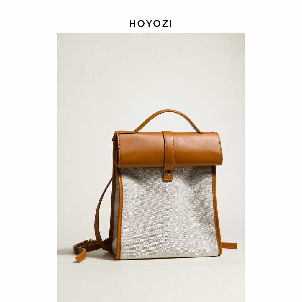 ขนาดเล็กบ้านที่ยอดเยี่ยมกระเป๋า HOYOZI กระเป๋าสะพายผ้าใบ2021ใหม่ความจุขนาดใหญ่กระเป๋าเป้สะพายหลังป่าหญิงฤดูร้อนเดินทาง