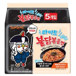 Samyang มาม่าเกาหลี ชนิดแห้ง สูตรเผ็ด (ขนาดแพ็ค 5 ซอง) เลือกรสได้
