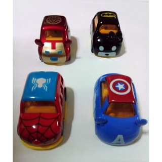 โมเดลรถเหล็ก Mini car Avengers 1 ชุด รวม 4 คัน