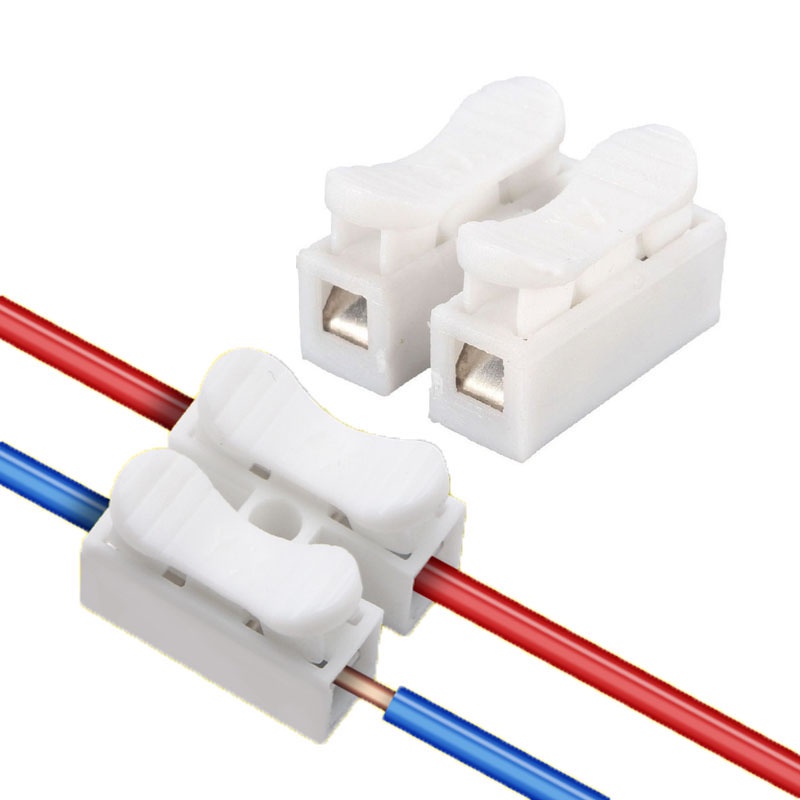 ขั้วต่อสายไฟ 2 ช่อง 20x17.5x13.5 มม. 2 Pins สําหรับสายไฟ Led