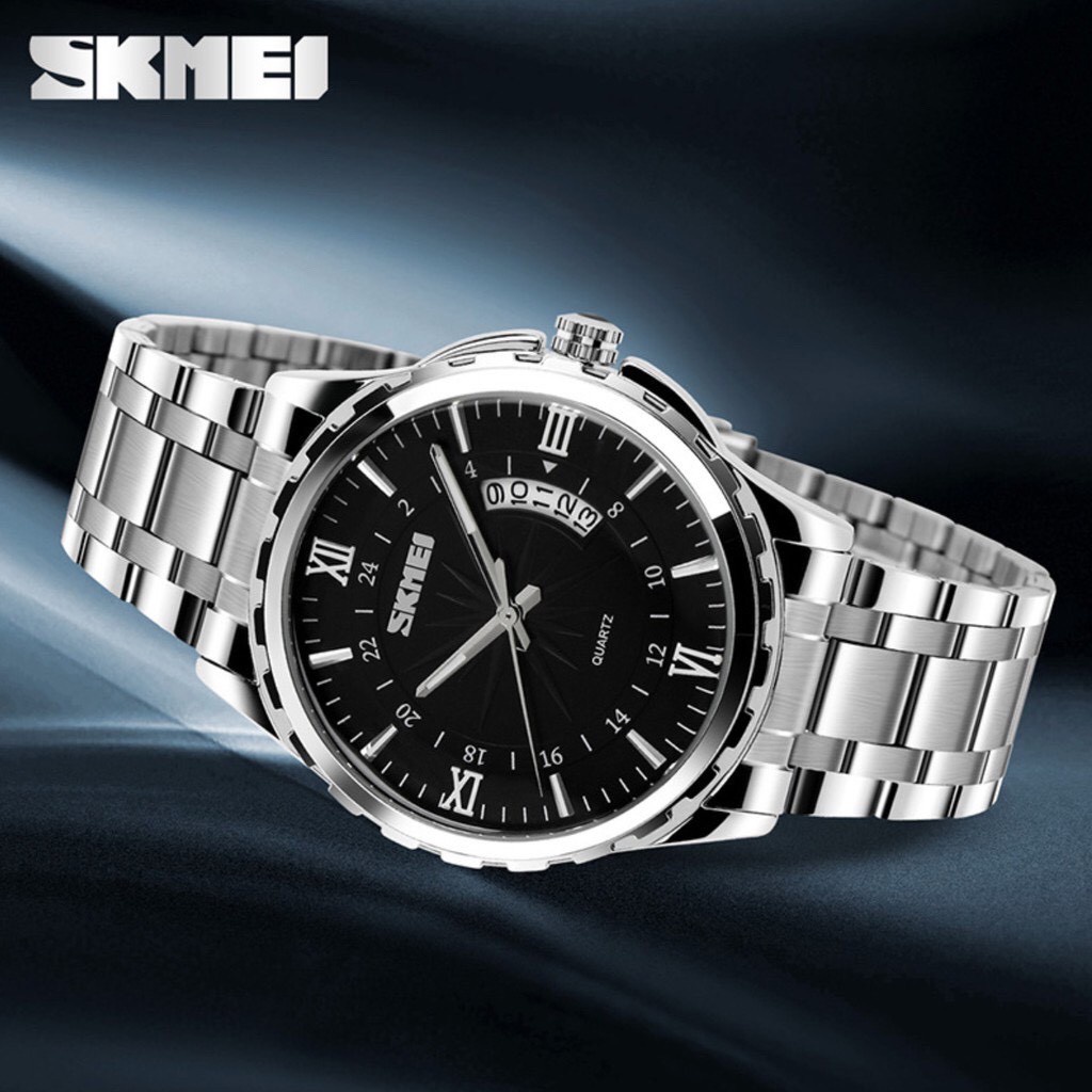 นาฬิกาสมาทวอช นาฬิกา casio ผู้ชาย SKMEI 9069 นาฬิกาข้อมือผู้ชาย สายสแตนเลส มีวันที่ กันน้ำ ของแท้ 100%