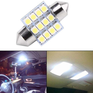 Eco 2 ชิ้น 12 โวลต์ 12SMD หลอด LED ไฟอ่านหนังสือไฟสีขาว