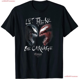 เสื้อยืดลำลองแฟชั่นที่กำหนดเอง ฮีโร่พลังเทพเจ้า มาร์เวลคอมิกส์ Marvel Venom: Let There Be Carnage &amp; Venom Showtime VS T-