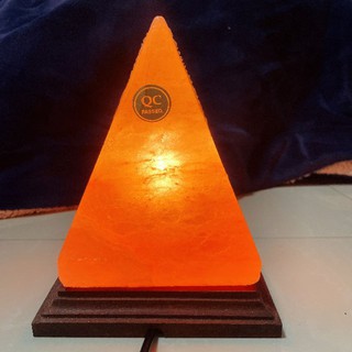 โคมไฟเกลือชมพู HIMALAYAN PINK SALT PYRAMID แถมหลอดไฟ+สายไฟ งานดี คุณภาพ ลายสวย