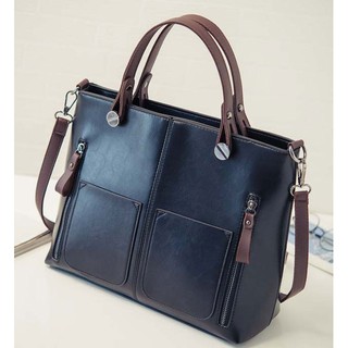 กระเป๋าถือ Design Bag new* autumn (Black) หิ้ว และสะพายข้าง