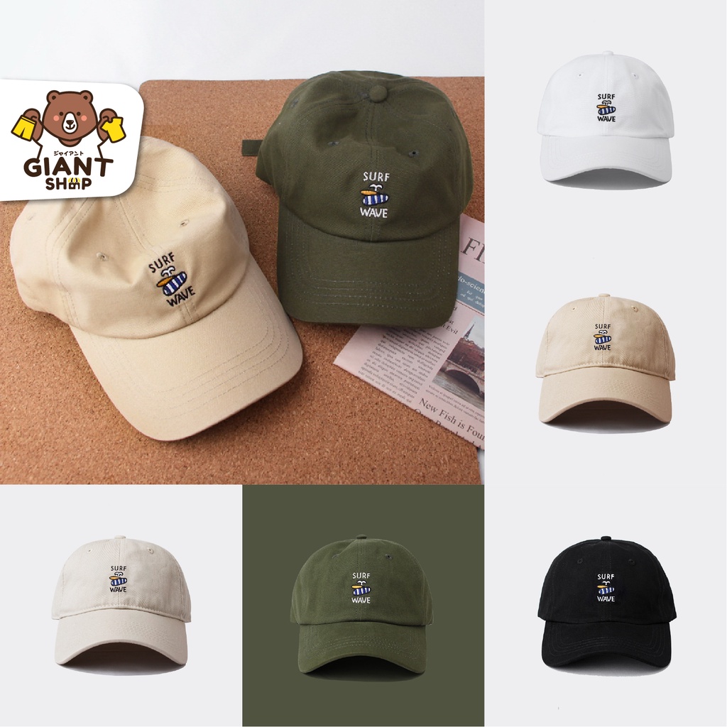 GIANTSHOP หมวกเบสบอล สไตล์หมวกญี่ปุ่น รุ่น SURF WAVE (HK)